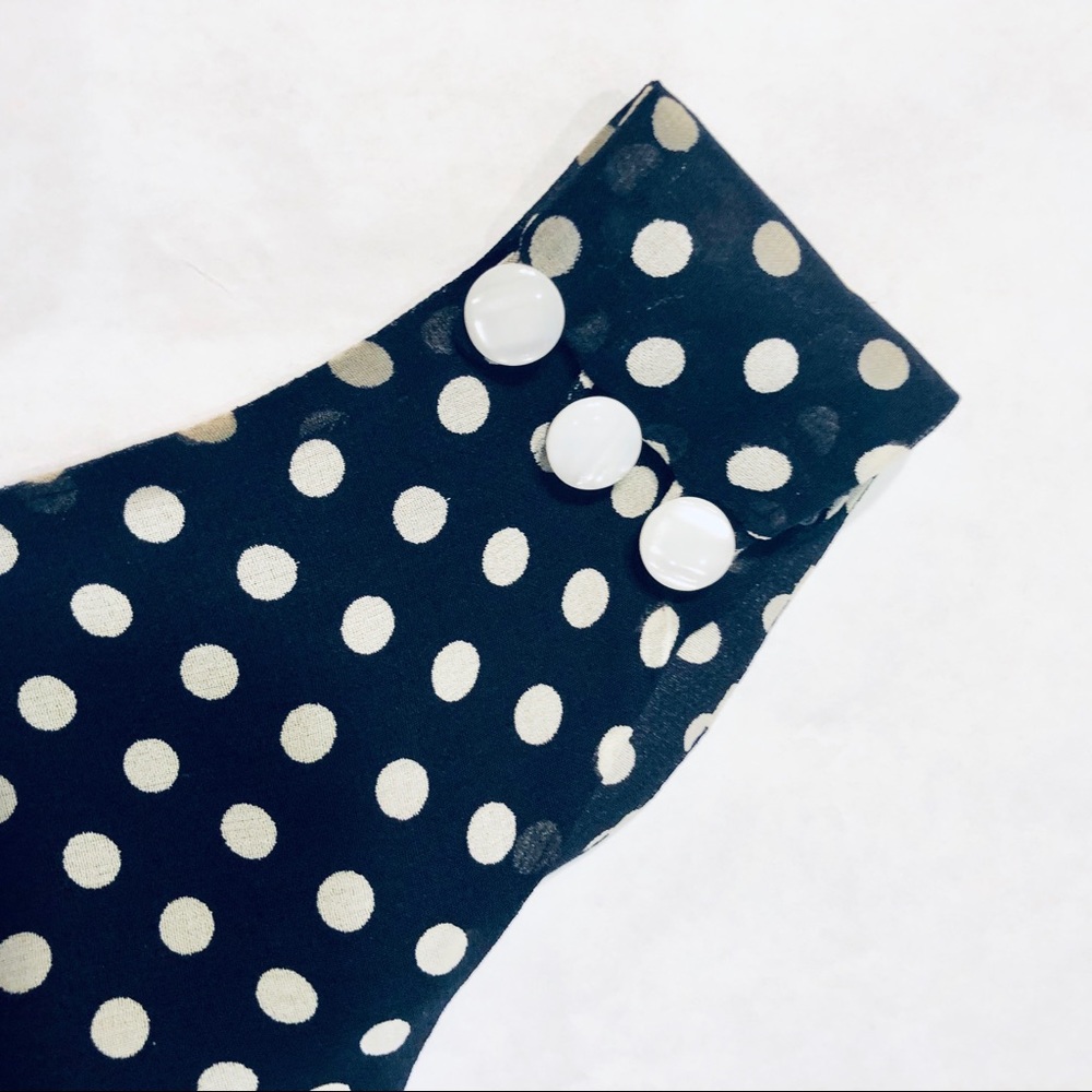 August Silk Polkadot Swing Dress - Picture 5 of 6